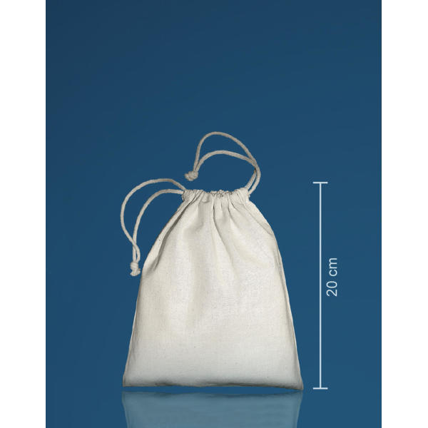 Bag with Drawstring Medium - Natural