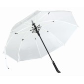 Automatische paraplu VIP - transparant, wit