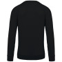 Herensweater BIO ronde hals raglanmouwen Black S