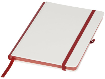 Notitieboek met gekleurde rug geschikt voor digitale bedrukking Notitieboek met gekleurde rug geschikt voor digitale bedrukking