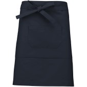 Katoenen halflang schort Navy One Size