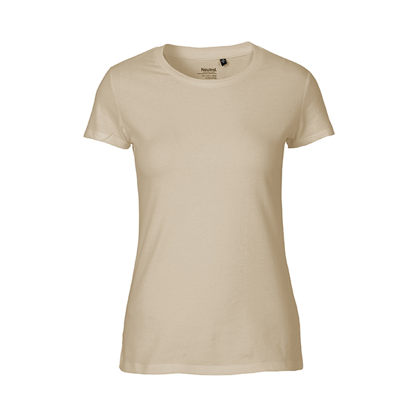 Neutral ladies fitted t-shirt-Sand-XXL