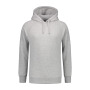 L&S Heavy Sweater Hooded Raglan for him grey heather 3XL