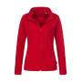 Fleece Jacket Women - Scarlet Red - XS
