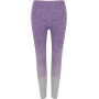 Ladie's seamless fade-out leggings Light Grey Marl / Purple Marl S/M