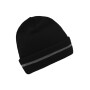 MB7141 Reflective Beanie - black/silver - one size