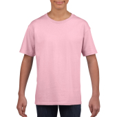 Gildan T-shirt SoftStyle SS for kids Light Pink XS