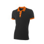 Poloshirt Bicolor Fitted 201002 Black-Orange S