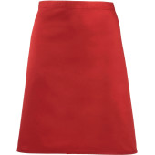 Colours Mid Length Apron Red One Size