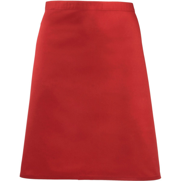 'Colours' Mid Length Apron Red One Size