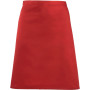 'Colours' Mid Length Apron Red One Size