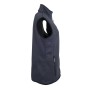 Ladies' Knitted Fleece Vest - dark-grey-melange/silver - S