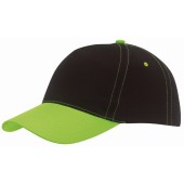 5-panel baseballcap SPORTSMAN - groen, zwart