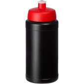 Baseline® Plus 500 ml sportsflaske - Rød/Ensfarvet sort
