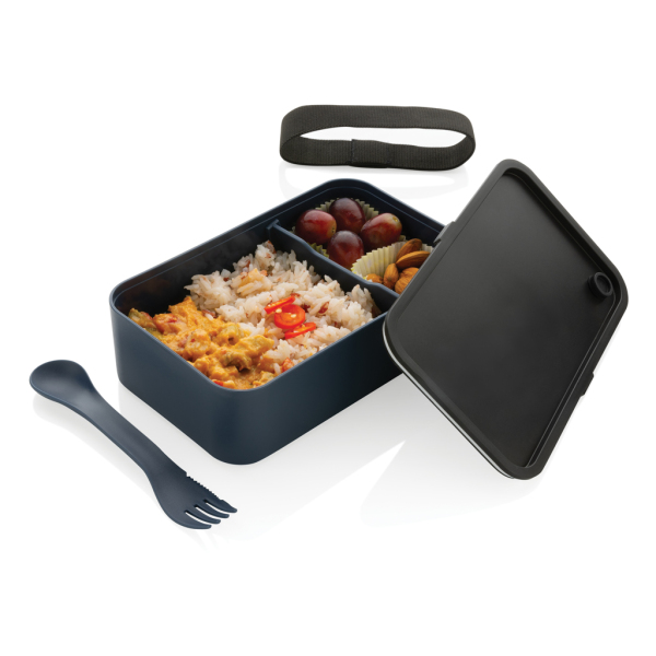 GRS RPP lunch box with spork, navy