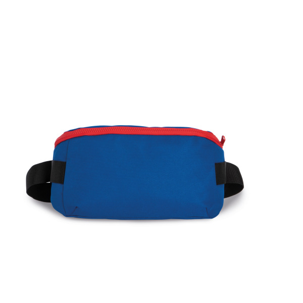 Handtas met moderne sluiting in een contrasterende kleur Royal Blue / Red One Size