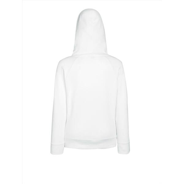 FOTL Lady-Fit L.weight Hooded Sweat Jacket, White, XXL