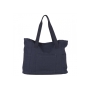 Shopper recycled canvas 43x14x33cm - Donker Blauw