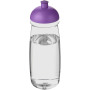 H2O Active® Pulse 600 ml dome lid sport bottle - Transparent/Purple
