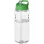 H2O Active® Base Tritan™ 650 ml sportfles met fliptuitdeksel - Transparant/Groen