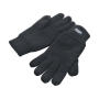Fully Lined Thinsulate Gloves - Charcoal - S/M