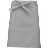 Katoenen halflang schort Light Grey One Size
