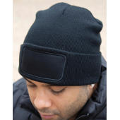 Double Knit Thinsulate™ Printers Beanie - Black - One Size