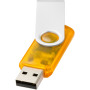 Rotate USB stick transparant - Oranje - 64GB