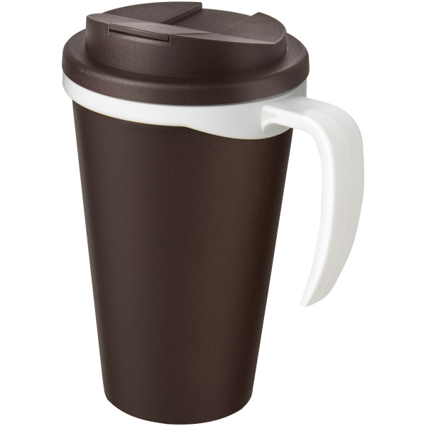 Americano® Grande 350 ml mug with spill-proof lid - Brown