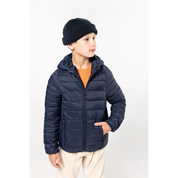 Kids' lightweight hooded padded jacket