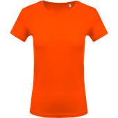Ladies' crew neck short sleeve T-shirt Orange XL