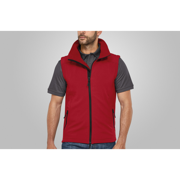 Macseis Bodywarmer Softshell Trek for him Red