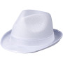 Trilby hoed met lint - Wit