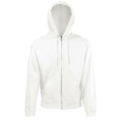 FOTL Classic Hooded Sweat Jacket, White, XXL