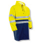 Jobman 1565 Hi-vis raincoat geel/navy xxl
