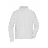 Men's Fleece Jacket - white - 4XL