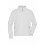Men's Fleece Jacket - white - 4XL