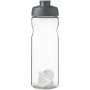 H2O Active® Base 650 ml shaker bottle - Grey/Transparent
