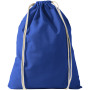 Oregon 100 g/m² cotton drawstring backpack 5L - Royal blue