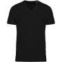 Heren-t-shirt BIO-katoen V-hals Black 3XL
