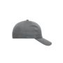 MB091 6 Panel Cap Heavy Cotton - dark-grey - one size