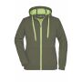 Ladies' Doubleface Jacket - olive/lime-green - XXL