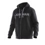 Jobman 5154 Vintage hoodie lined zwart/grijs s