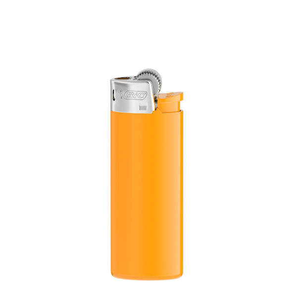 BIC® J25 Standaard aansteker J25 Lighter BO_BA_FO orange pastel_HO chrome