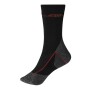 Worker Socks Warm - black/red - 35-38