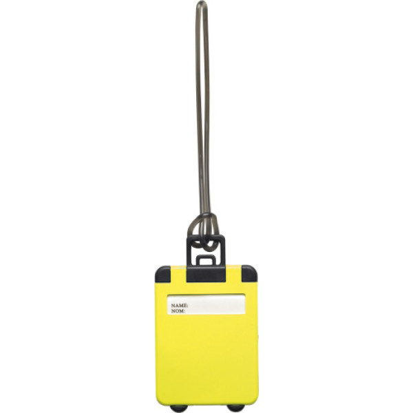 ABS luggage tag yellow