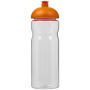 H2O Active® Base Tritan™ 650 ml bidon met koepeldeksel - Transparant/Oranje