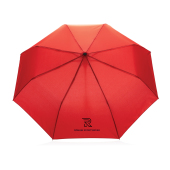 21" Impact AWARE™ RPET 190T mini paraply, automatisk åbning, rød