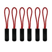 Santino Zipper puller  without logo Red / Black 6x One Size