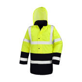 Core Motorway 2-Tone Safety Coat - Fluorescent Yellow/Black - 2XL